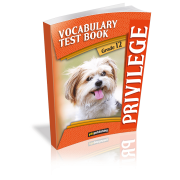 Vocabulary Test Book - Privilege Grade 12