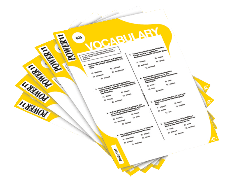 Vocabulary Worksheets - Power Grade 11