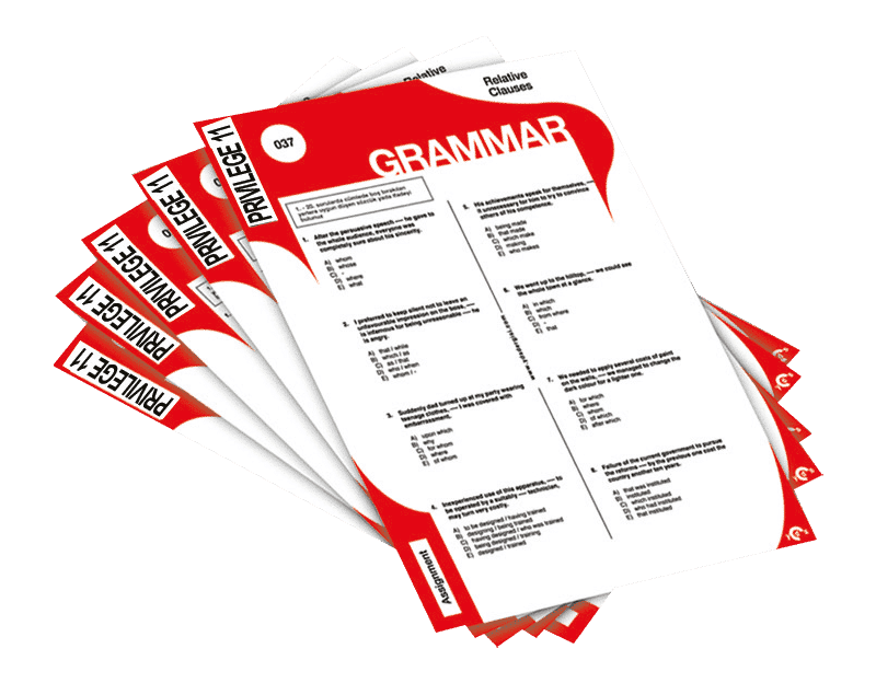 Grammar Worksheets - Privilege Grade 11